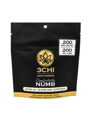 3 Chi Comfortably Numb Delta 8/CBN Gummies